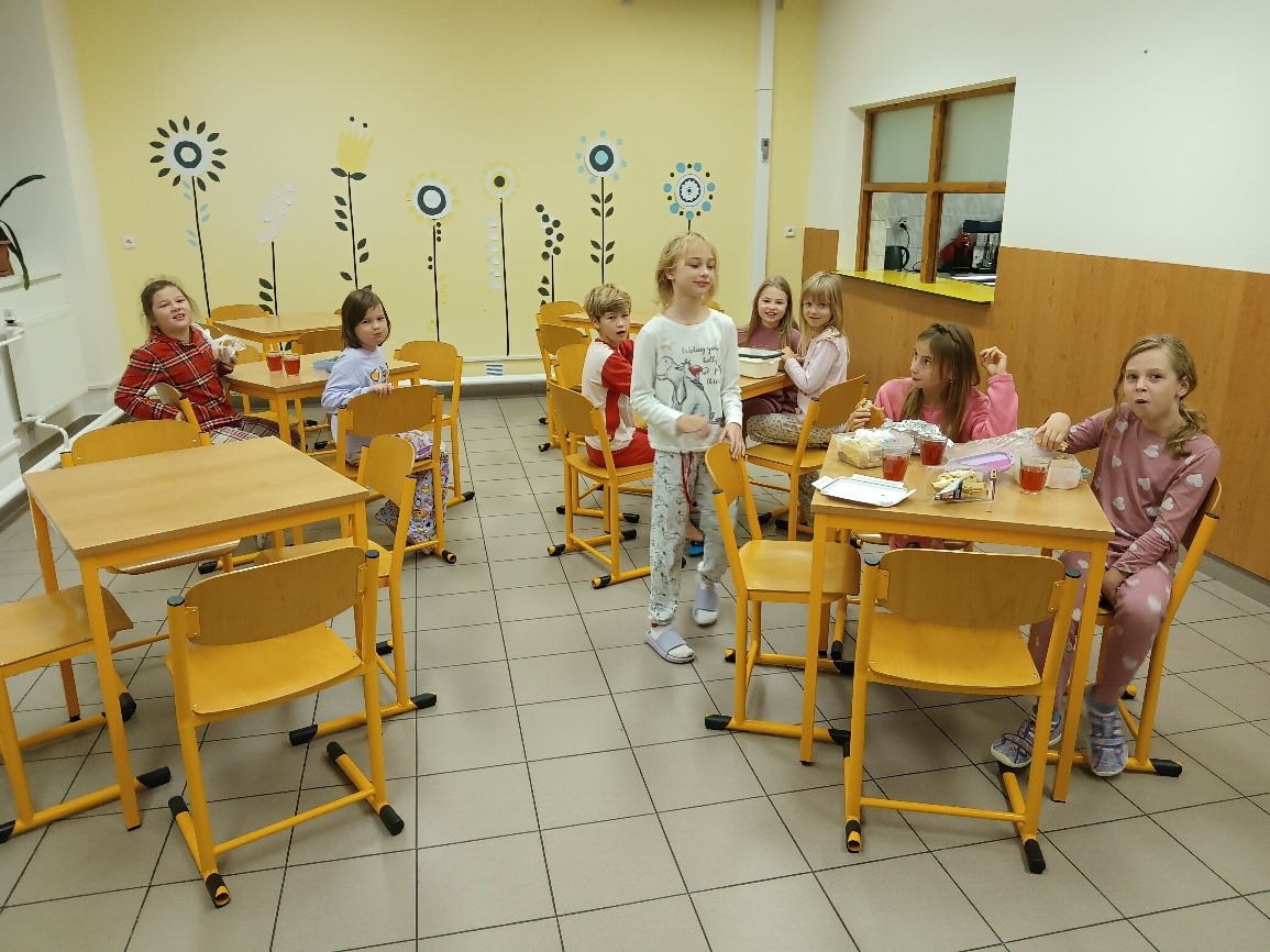 Přespávačka třeťáků ve škole